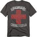 Charcoal - Front - Bon Jovi Unisex Adult Bad Medicine T-Shirt