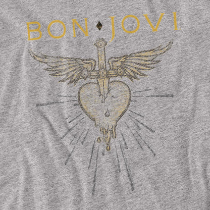 Athletic Heather - Back - Bon Jovi Unisex Adult Greatest Hits T-Shirt