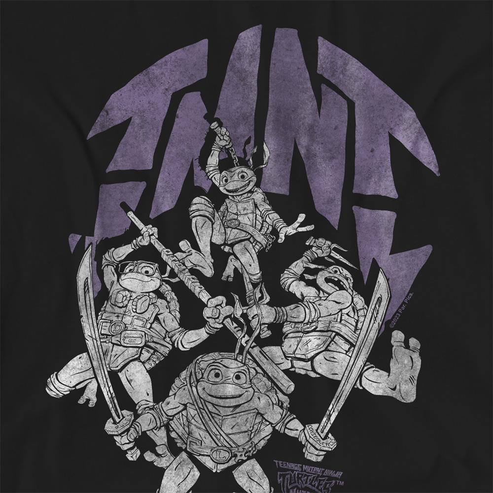Black - Side - Teenage Mutant Ninja Turtles: Mutant Mayhem Womens-Ladies World Tour T-Shirt