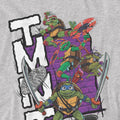 Athletic Heather - Side - Teenage Mutant Ninja Turtles: Mutant Mayhem Unisex Adult Stacked Heather T-Shirt