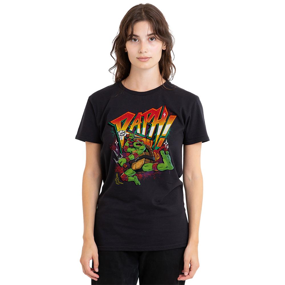 Black - Back - Teenage Mutant Ninja Turtles: Mutant Mayhem Womens-Ladies Raph T-Shirt