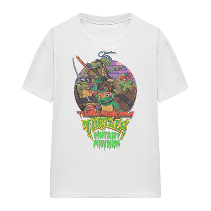 White - Front - Teenage Mutant Ninja Turtles: Mutant Mayhem Womens-Ladies Squad T-Shirt