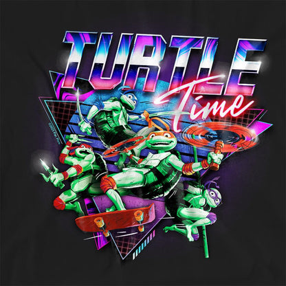Black - Side - Teenage Mutant Ninja Turtles: Mutant Mayhem Womens-Ladies Turtle Time T-Shirt