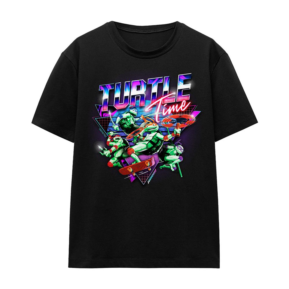 Black - Front - Teenage Mutant Ninja Turtles: Mutant Mayhem Womens-Ladies Turtle Time T-Shirt