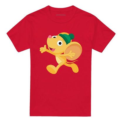 Red - Front - Sesame Street Unisex Adult Furry Friend Little Mouse T-Shirt