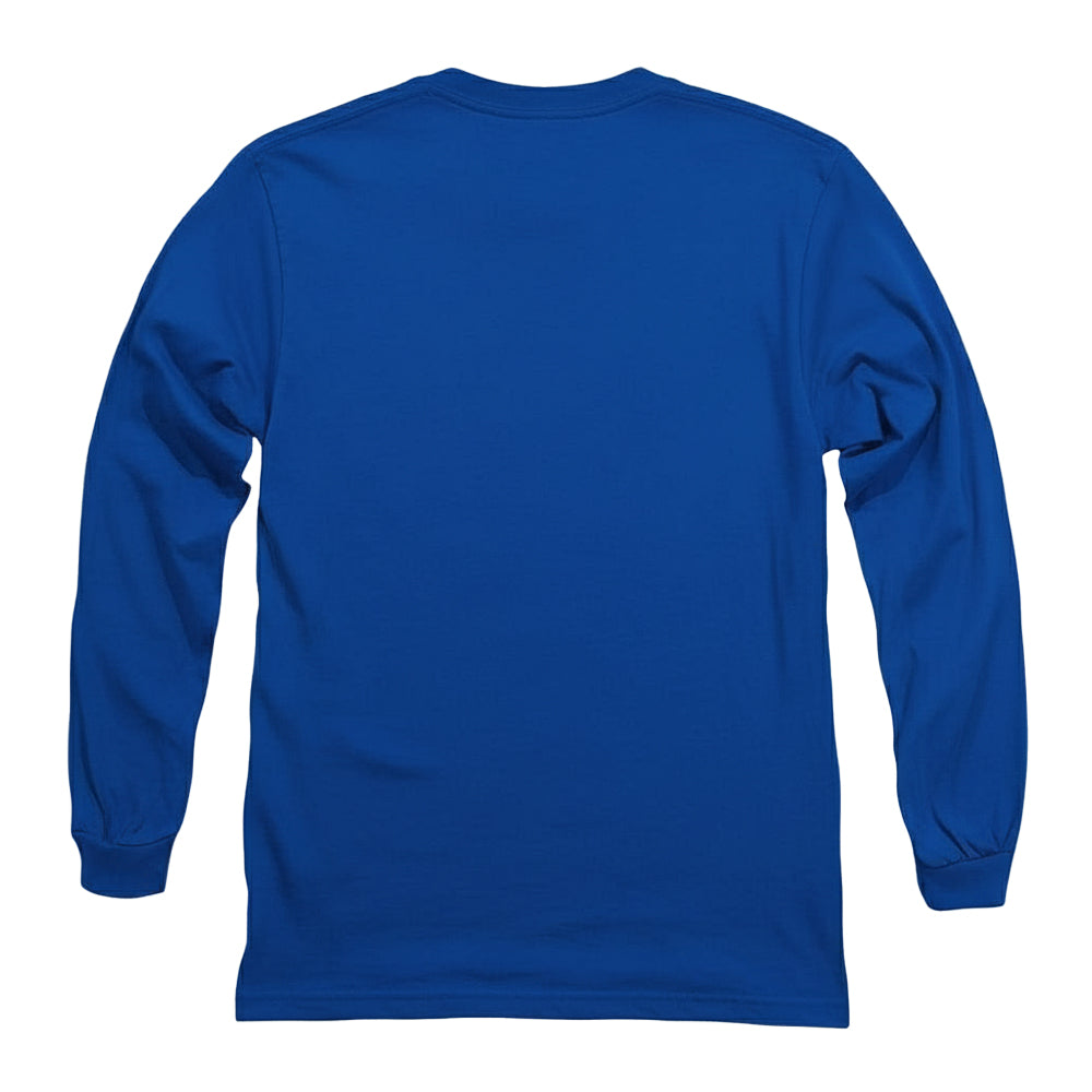 Royal Blue - Back - Sesame Street Unisex Adult Furry Friends Forever! Cookie Monster Long-Sleeved T-Shirt
