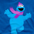 Royal Blue - Side - Sesame Street Unisex Adult Furry Friends Forever! Cookie Monster T-Shirt