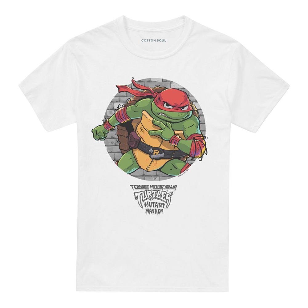 White - Front - Teenage Mutant Ninja Turtles: Mutant Mayhem Unisex Adult Raphael Pose T-Shirt