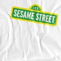 White - Side - Sesame Street Unisex Adult Logo T-Shirt