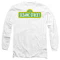 White - Front - Sesame Street Unisex Adult Logo T-Shirt