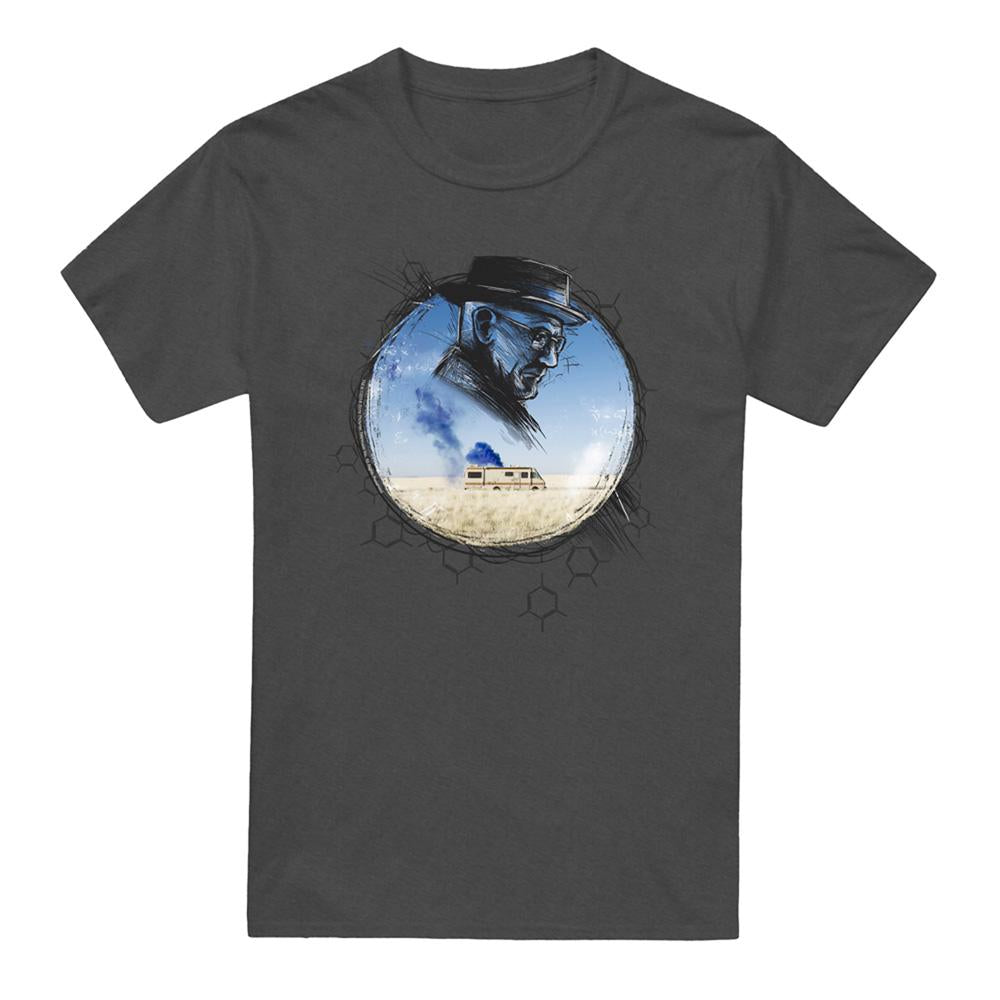 Charcoal - Front - Breaking Bad Unisex Adult Crystal T-Shirt