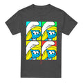 Charcoal - Front - The Smurfs Unisex Adult Smurfette Tiles T-Shirt