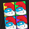 Black - Side - The Smurfs Unisex Adult Papa Smurf Tiles Long-Sleeved T-Shirt