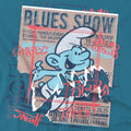 Slate - Side - The Smurfs Unisex Adult Blues Show Poster T-Shirt