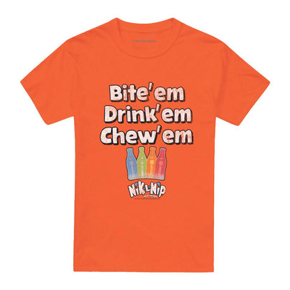 Orange - Front - Dubble Bubble Unisex Adult Bite Drink Chew T-Shirt