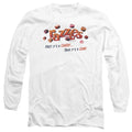 White - Front - Dubble Bubble Unisex Adult A Gum And A Candy Long-Sleeved T-Shirt