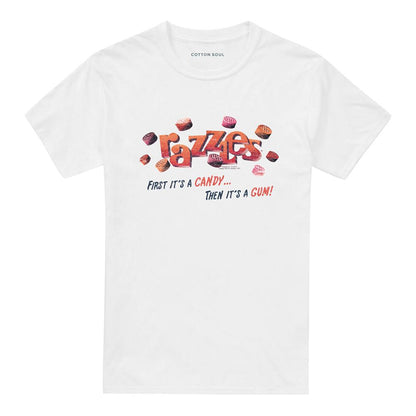 White - Front - Dubble Bubble Unisex Adult A Gum And A Candy T-Shirt