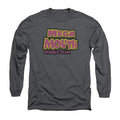 Charcoal - Front - Dubble Bubble Unisex Adult Mega Mouth Long-Sleeved T-Shirt