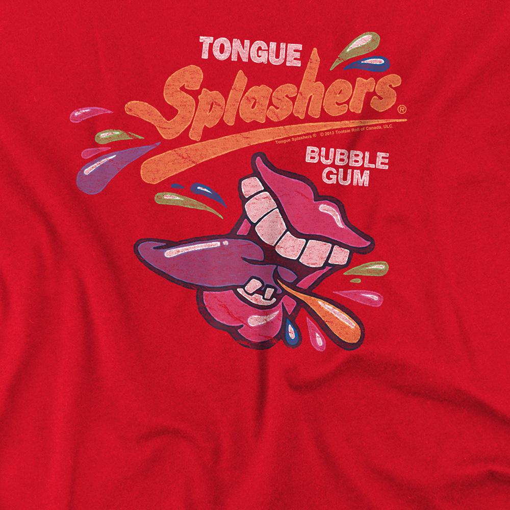 Red - Pack Shot - Dubble Bubble Unisex Adult Distressed Logo T-Shirt
