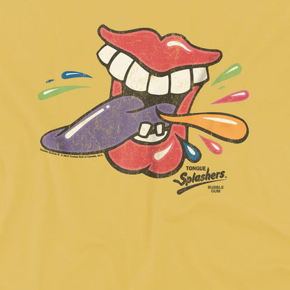 Banana Yellow - Pack Shot - Dubble Bubble Unisex Adult Rolling Tongue T-Shirt
