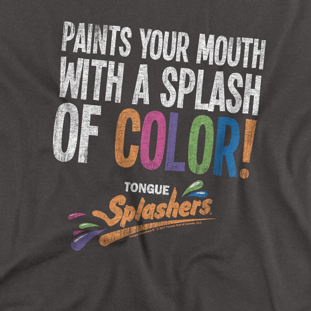 Charcoal - Side - Dubble Bubble Unisex Adult Paints Your Mouth Long-Sleeved T-Shirt