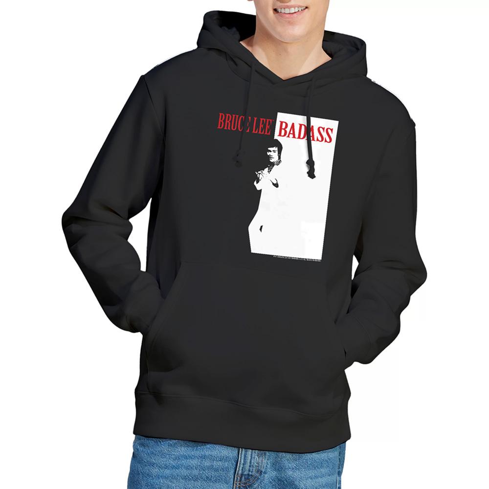 Black - Side - Bruce Lee Unisex Adult Badass Hoodie