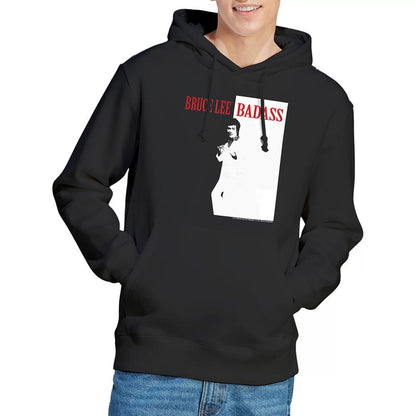 Black - Side - Bruce Lee Unisex Adult Badass Hoodie