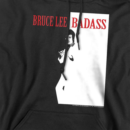 Black - Pack Shot - Bruce Lee Unisex Adult Badass Hoodie