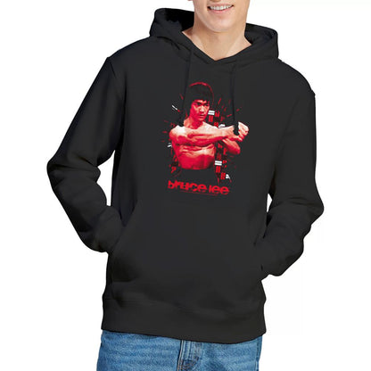 Black - Side - Bruce Lee Unisex Adult The Shattering Fist Hoodie