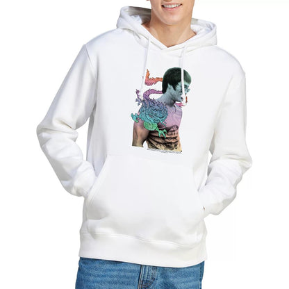 White - Side - Bruce Lee Unisex Adult A Little Bruce Hoodie