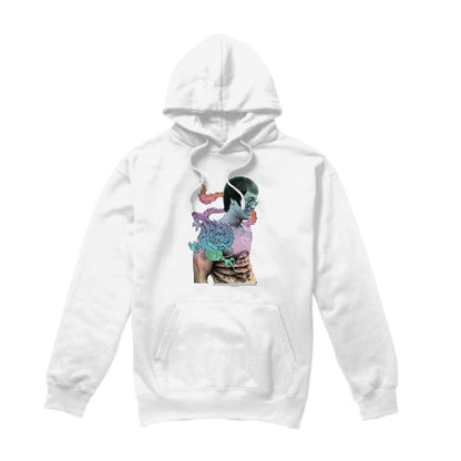 White - Front - Bruce Lee Unisex Adult A Little Bruce Hoodie