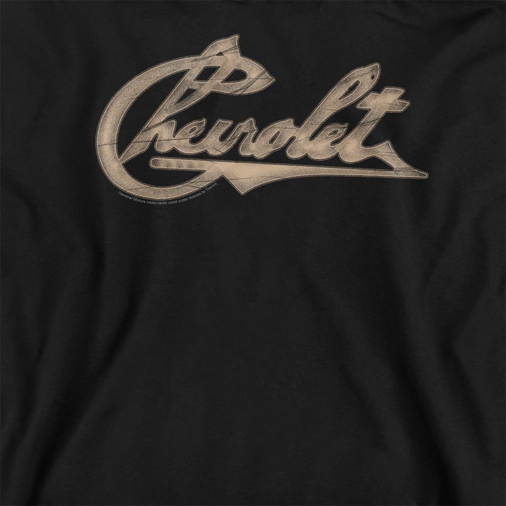 Black - Side - Chevrolet Unisex Adult Chevy Script Sweatshirt