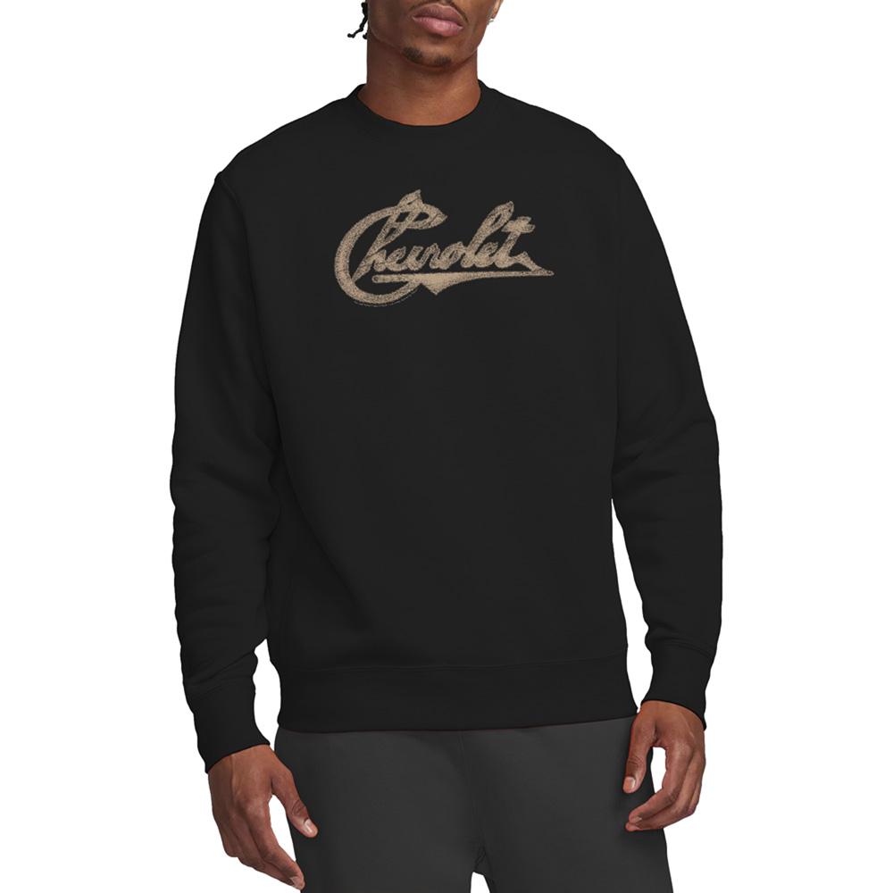 Black - Lifestyle - Chevrolet Unisex Adult Chevy Script Sweatshirt