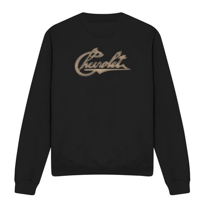 Black - Front - Chevrolet Unisex Adult Chevy Script Sweatshirt