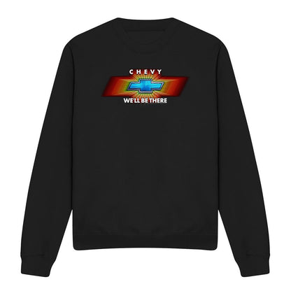 Black - Front - Chevrolet Unisex Adult Chevy Well Be There TV Spot Sweatshirt