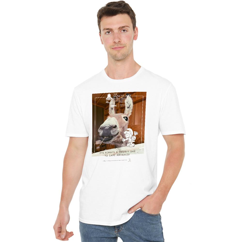 White - Lifestyle - The Smurfs Unisex Adult Red Bell Run T-Shirt