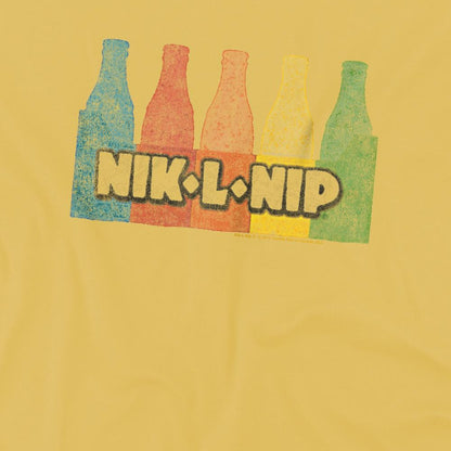 Banana Yellow - Side - Dubble Bubble Unisex Adult Vintage T-Shirt