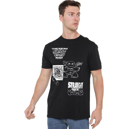 Black - Lifestyle - Teenage Mutant Ninja Turtles: Mutant Mayhem Unisex Adult Mono T-Shirt