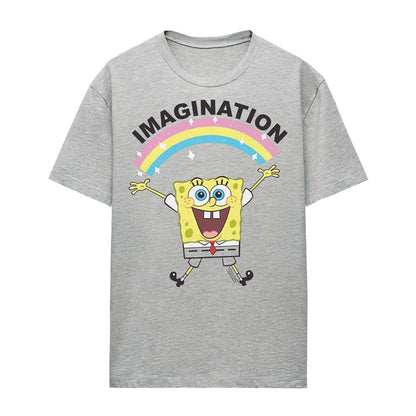 Athletic Heather - Front - SpongeBob SquarePants Womens-Ladies Imagination 2 Heather T-Shirt
