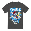 Charcoal - Front - The Smurfs Unisex Adult Group Shot Heather T-Shirt