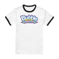 White-Black - Front - Dubble Bubble Unisex Adult Bubble Blox Ringer T-Shirt