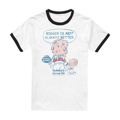 Multicoloured - Front - Dubble Bubble Unisex Adult Bigger Ringer T-Shirt