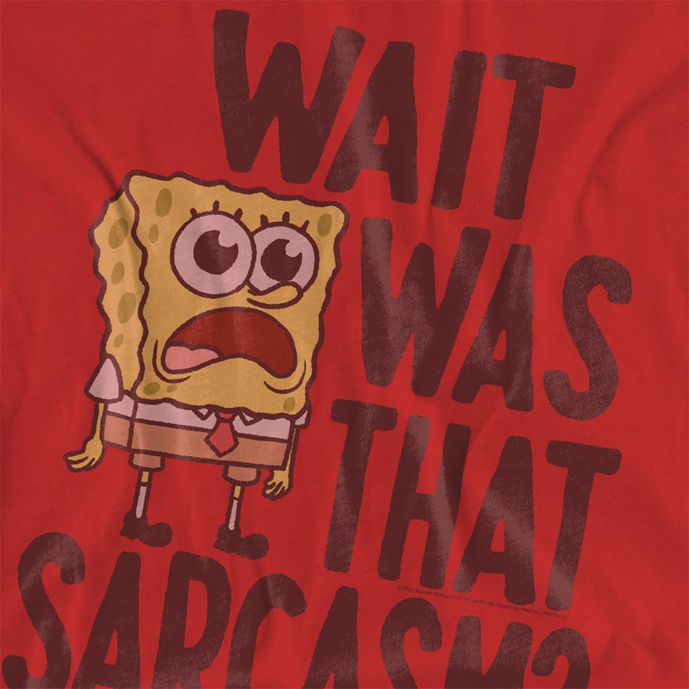 Red - Side - SpongeBob SquarePants Womens-Ladies Sarcasm T-Shirt