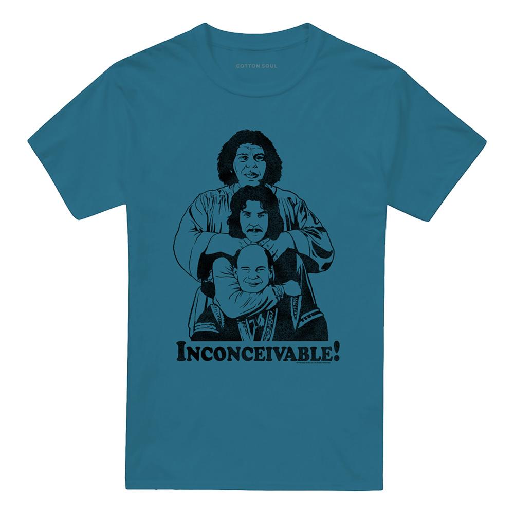 Slate - Front - The Princess Bride Unisex Adult Inconceivable! T-Shirt