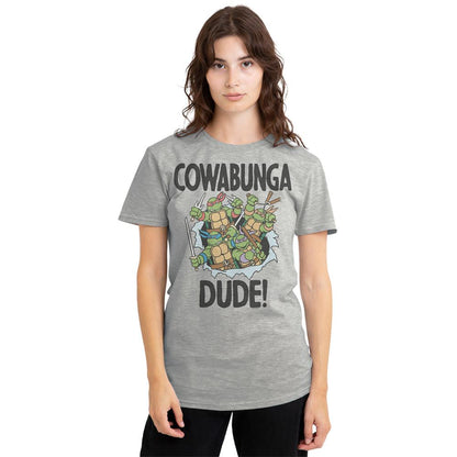 Athletic Heather - Lifestyle - TMNT Womens-Ladies Cowabunga Dude Heather T-Shirt