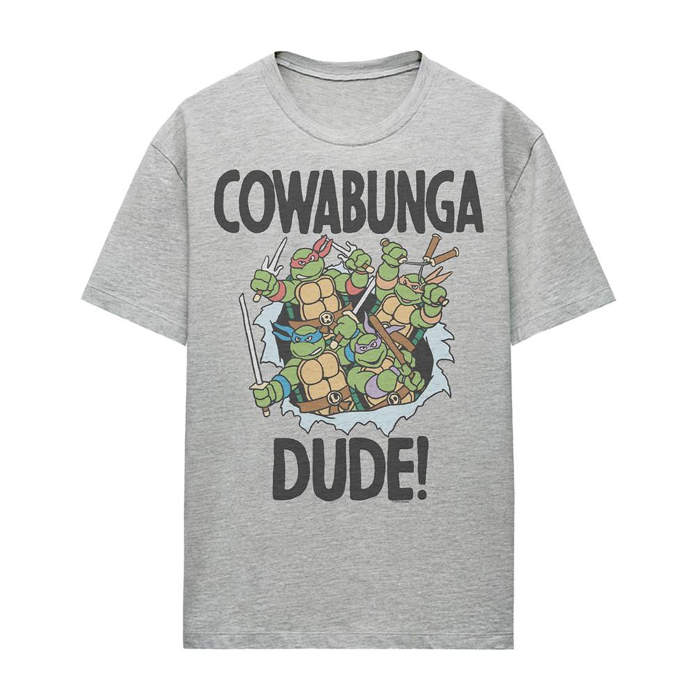 Athletic Heather - Front - TMNT Womens-Ladies Cowabunga Dude Heather T-Shirt