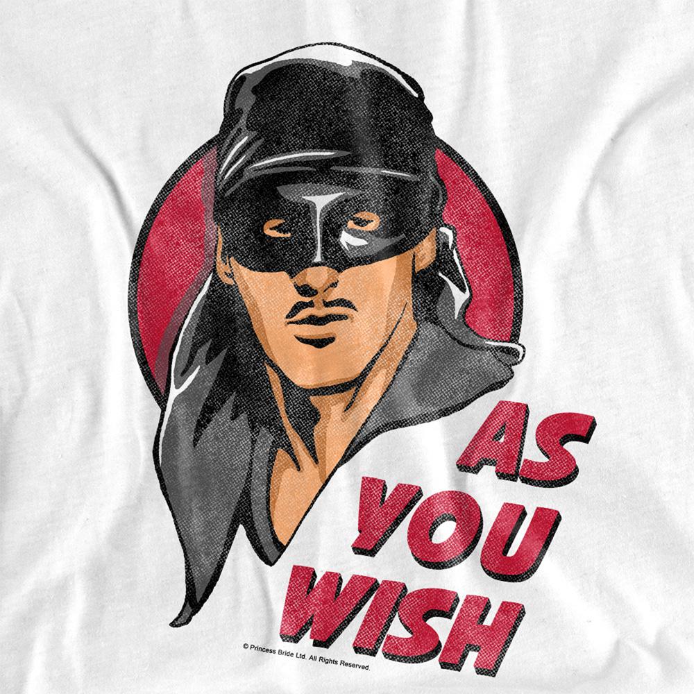 White - Side - The Princess Bride Unisex Adult As You Wish T-Shirt