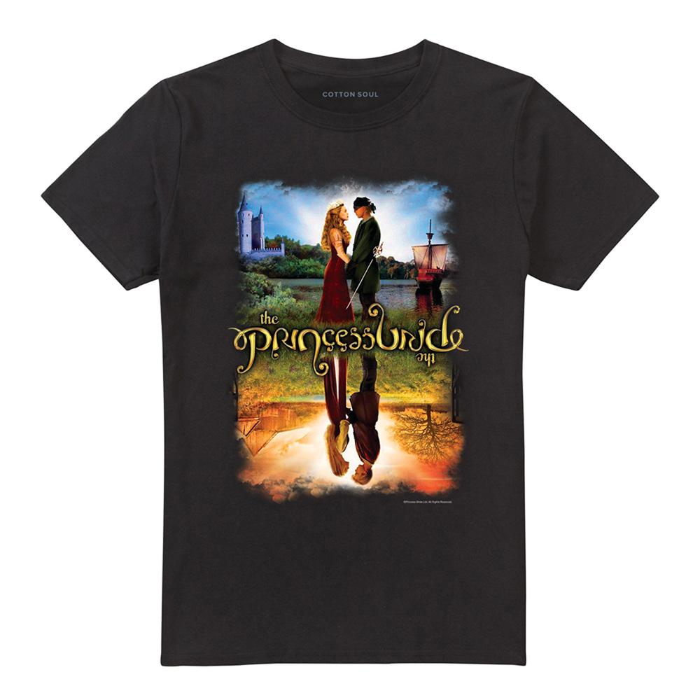 Black - Front - The Princess Bride Unisex Adult Poster Reflective T-Shirt