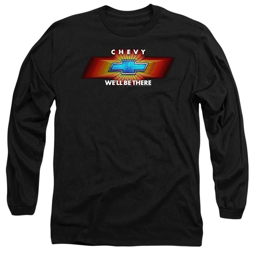 Black - Front - Chevrolet Unisex Adult Chevy Well Be There TV Spot Long-Sleeved T-Shirt