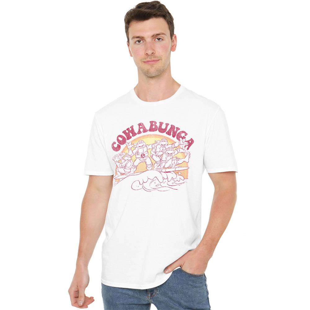 White - Lifestyle - TMNT Unisex Adult Cowabunga T-Shirt